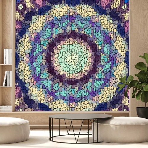 Sticker  Une illustration abstraite ressemblant à de la peinture craquelée