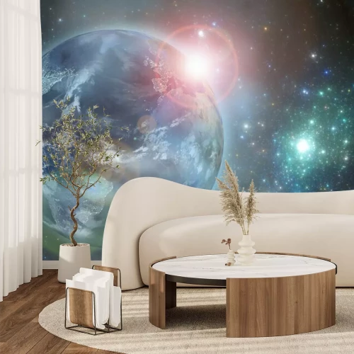 Papier peint  La Terre dans l'espace