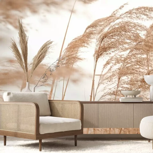 Papier peint  L'herbe au vent