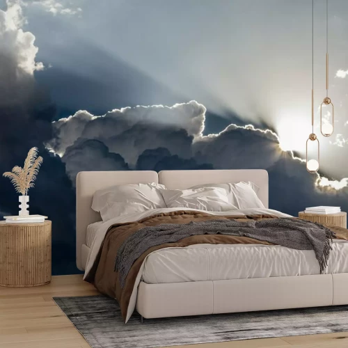 Papier peint  Lumière traversant les nuages