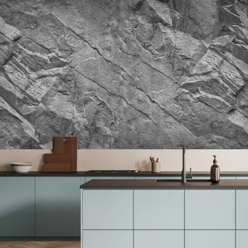 Papier peint  Pierre murale grise