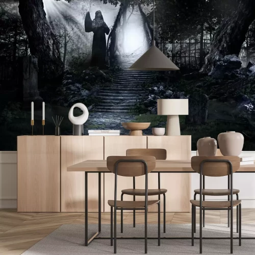 Papier peint  Cimetière de fantaisie