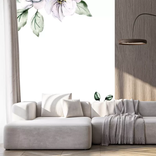 Sticker  Roses carmin illustration rustique