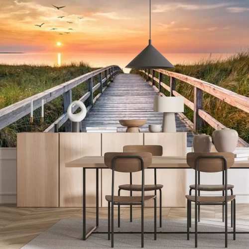 Papier peint  Dunes along the North Sea at sunset, Germany