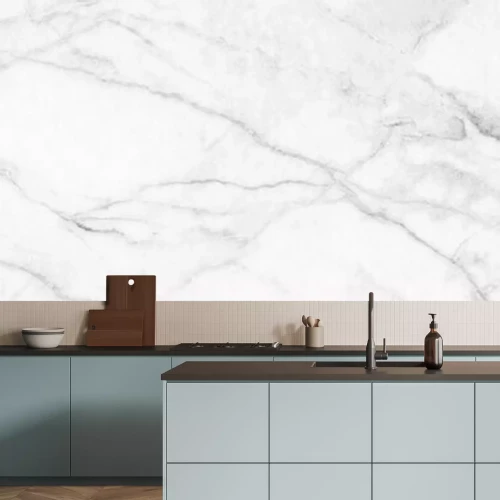 Papier peint  Marbre blanc vue panoramique