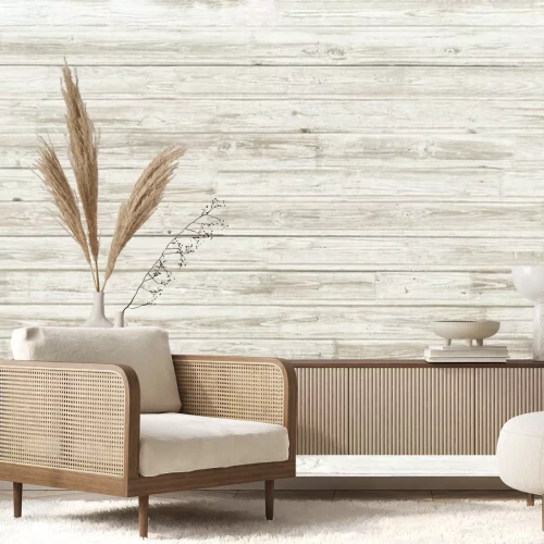 Papier peint  Plancher en bois avec des planches horizontales