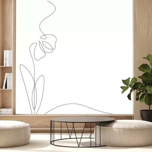 Sticker  Graphiques minimalistes avec une ligne noire