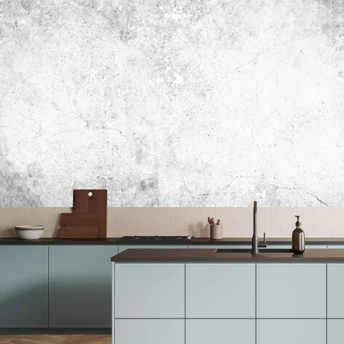 Papier peint  Béton blanc sali en noir