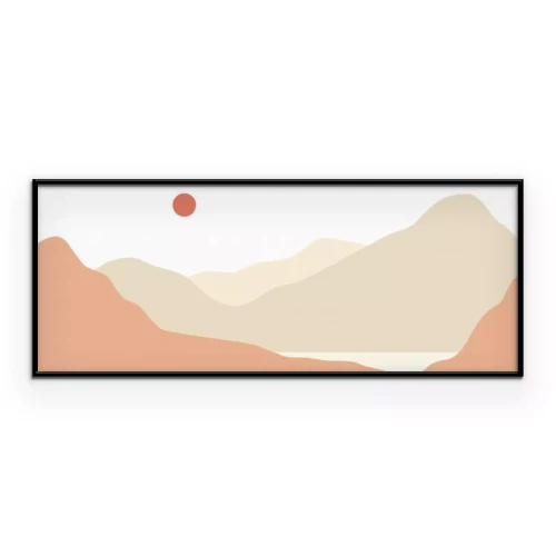 Poster  Panorama de montagne minimaliste