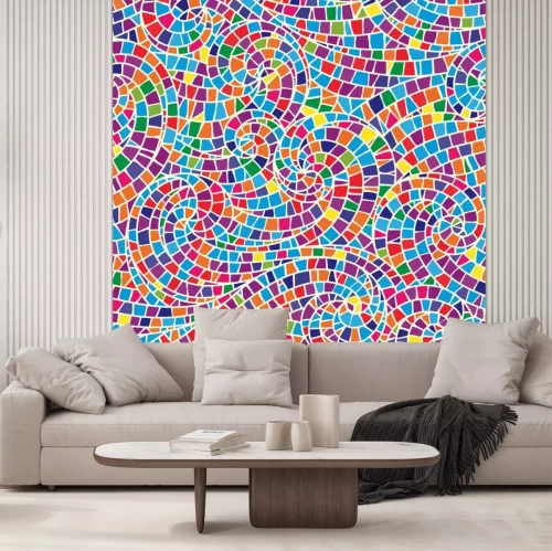 Sticker  mosaic seamless background