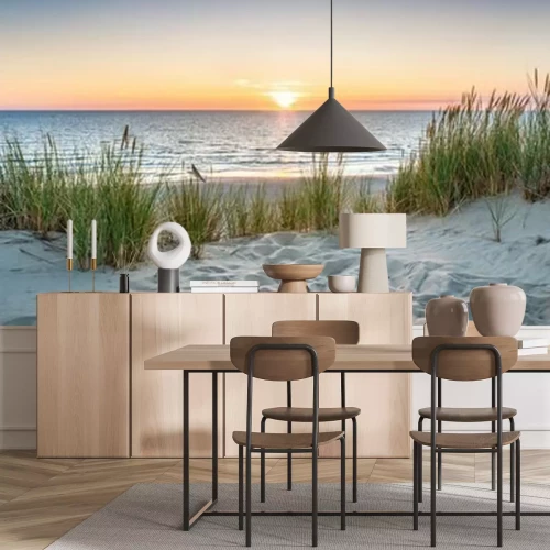 Papier peint  Sunset at the dune beach