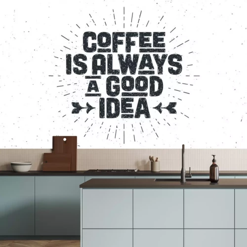 Sticker  Inscription amusante sur la consommation de café