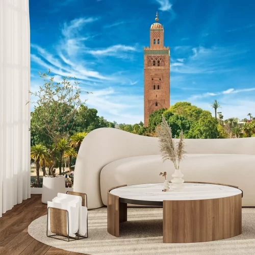 Papier peint  L'Afrique et la ville de Marrakech