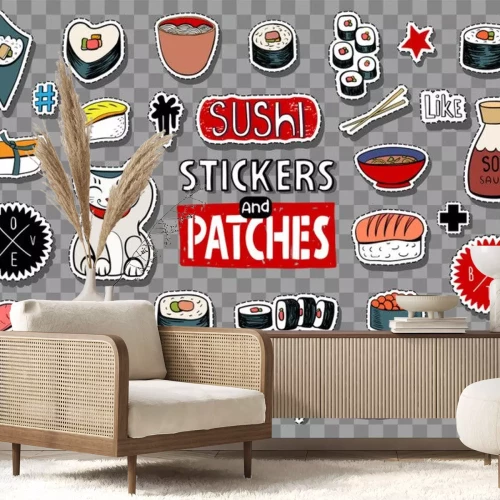Sticker  Sushi stickers collection