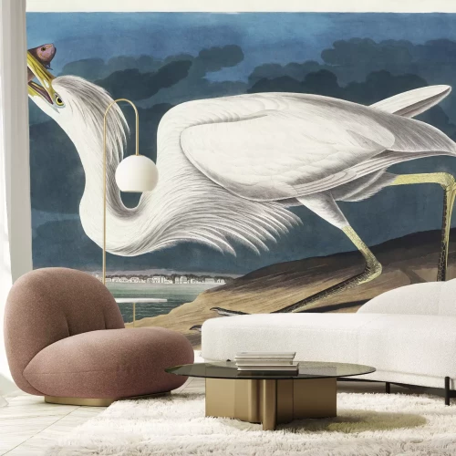 Papier peint  Grande Aigrette