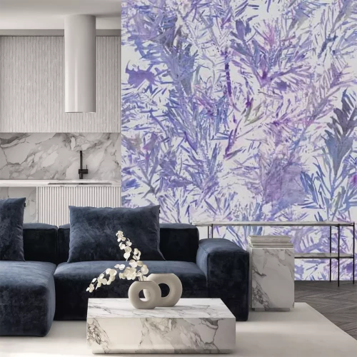 Papier peint  Feuilles de plantes violettes