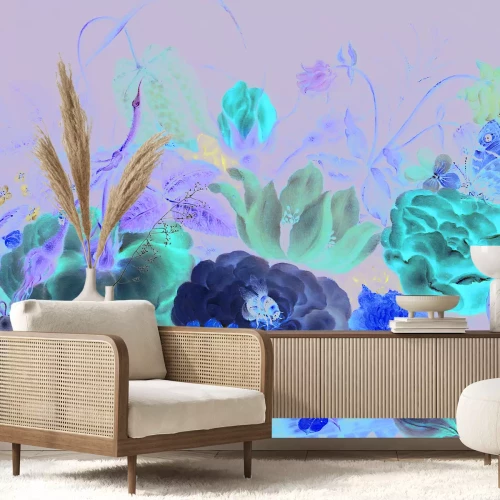 Papier peint  Bouquet de fleurs coloré