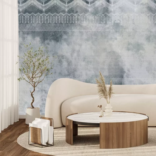 Papier peint  Dentelle ornement oriental