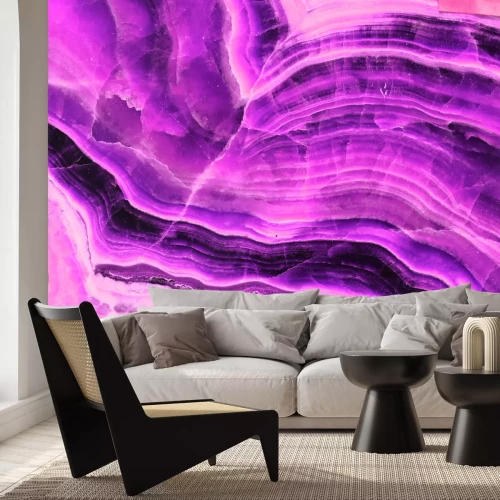 Papier peint  Améthyste nervurée