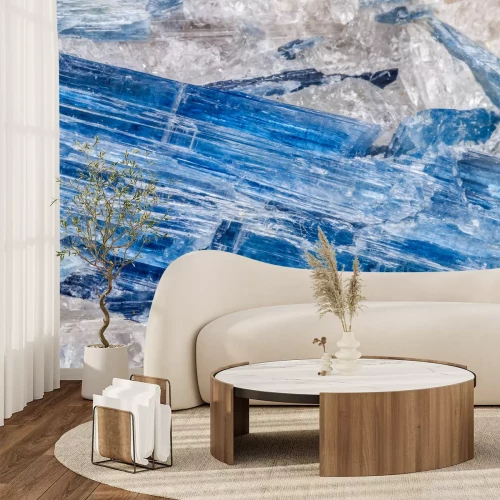 Papier peint  Cyanite bleue