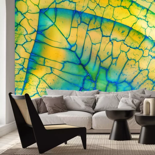 Papier peint  Agate jaune mer