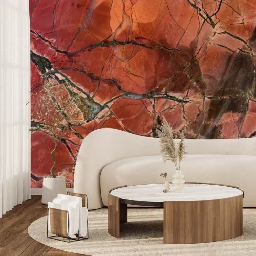 Papier peint  Jaspe rouillé