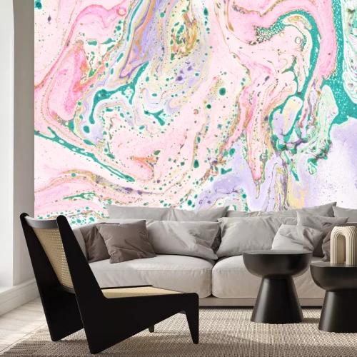 Papier peint  Folie marbrée