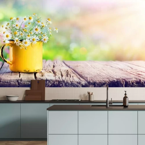 Papier peint  Pâquerettes dans un petit pot