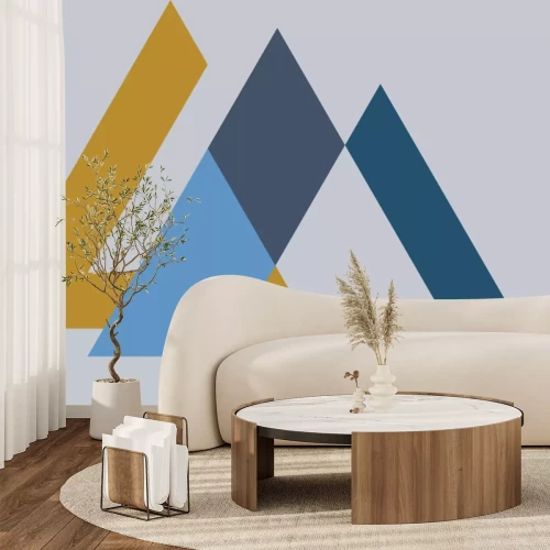 Papier peint  Séquence avec triangles colorés