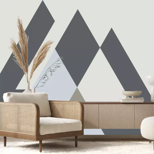 Papier peint  Séquence avec triangles gris