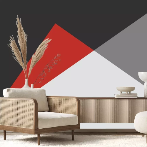 Papier peint  Triangles équilatéraux à dominante noire