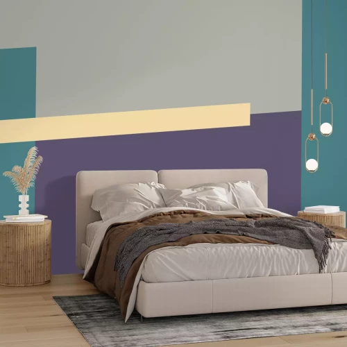 Papier peint  Rectangles à dominante violette