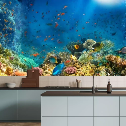 Papier peint  Poissons sous l'eau