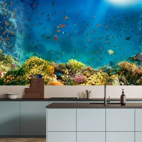 Papier peint  Poissons dans l'océan