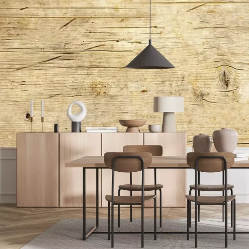 Papier peint  Panneau en bois clair avec des rayures