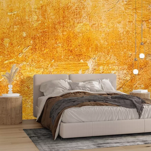 Papier peint  Mur en béton orange