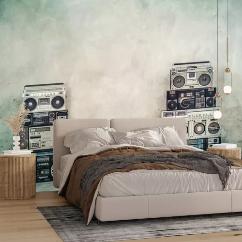 Papier peint  Les joueurs de hip-hop et de musique