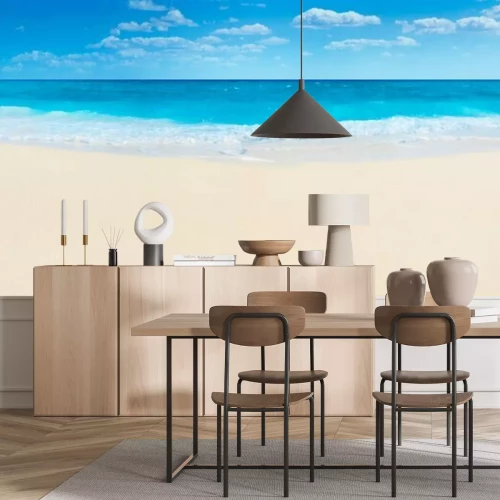 Sticker  Summer beach and sea