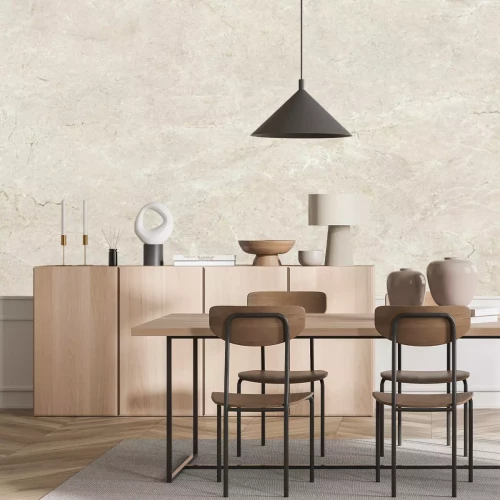 Papier peint  Mur en pierre beige