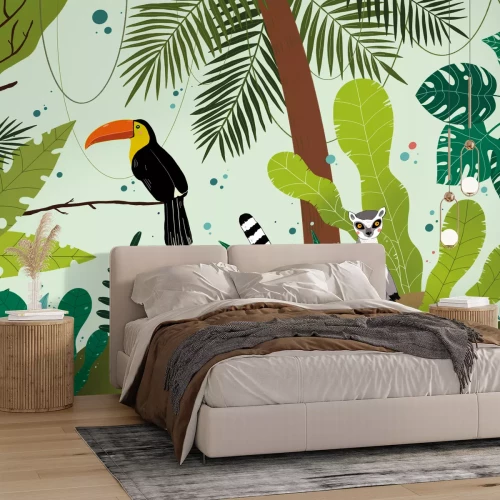 Papier peint  Bosquet tropical