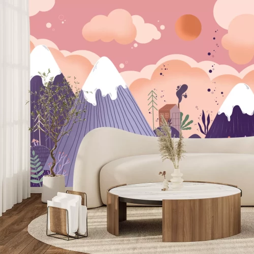 Papier peint  Montagnes enchantées