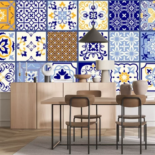 Sticker  Composition de tuiles Azulejo