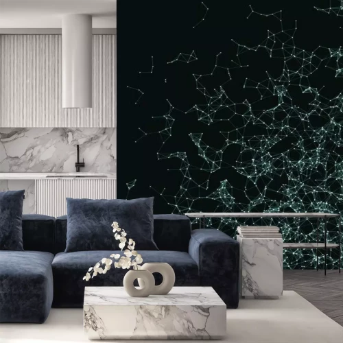 Sticker  Un réseau de points lumineux