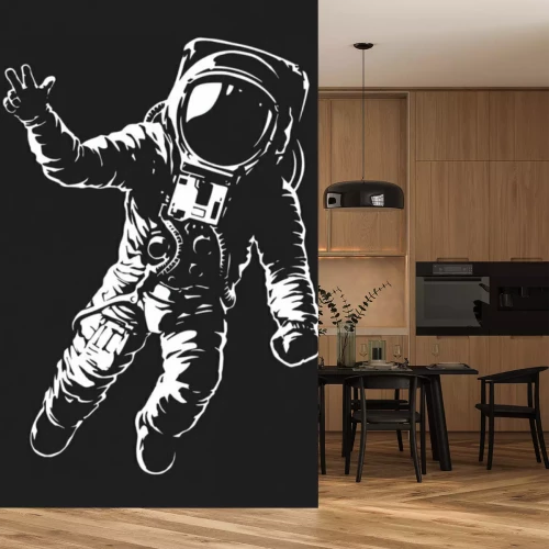 Sticker  Astronaute en combinaison spatiale