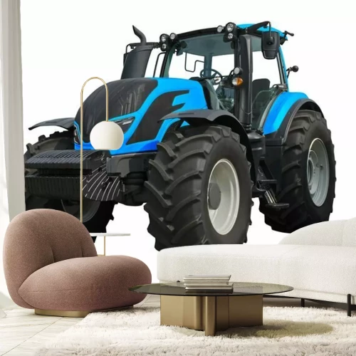 Sticker  Modern agricultural tractor isolated on a white background