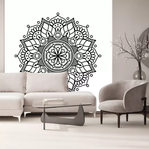Sticker  Luxury Mandala Illustration background Pattern