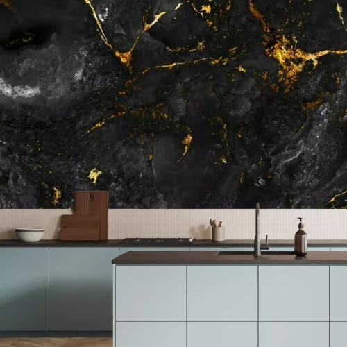 Sticker  Surface en pierre de marbre noir