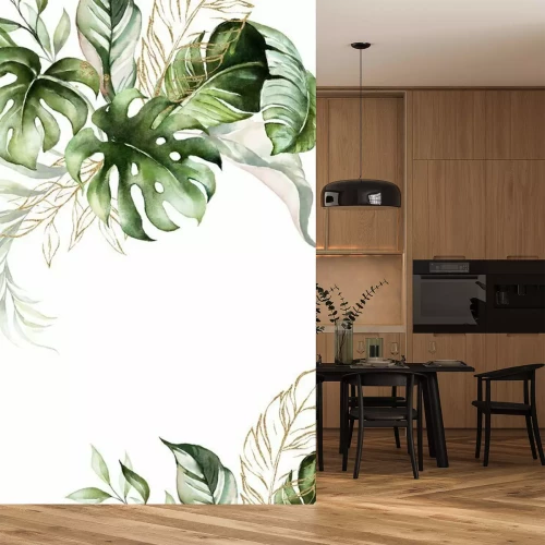 Sticker  Illustration aquarelle inspirée de plantes exotiques