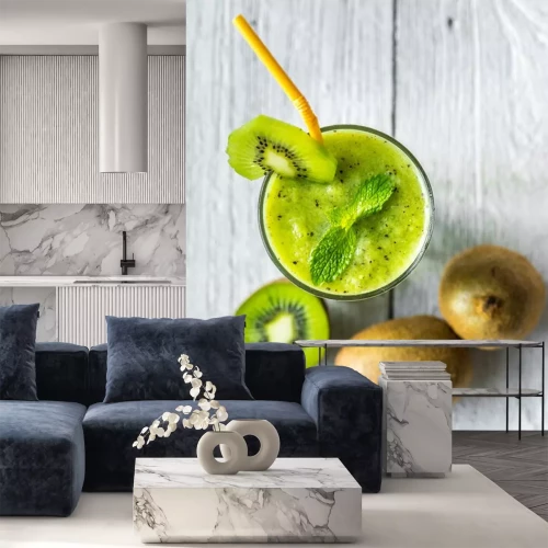 Sticker  Healthy kiwi smoothie summer recipe