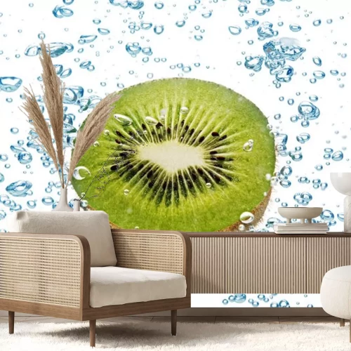 Sticker  Bubbles in blue water